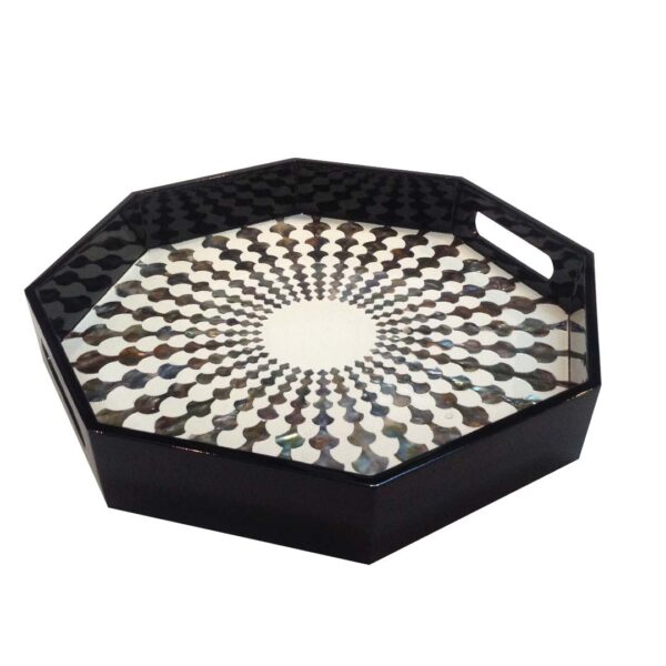 Mother of Pearl Tray In Octagon Shape