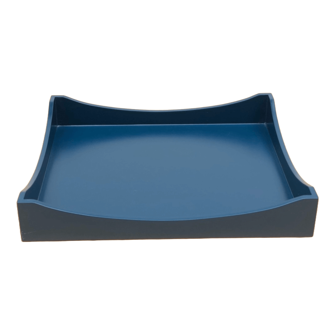 Navy Blue Lacquer Tray