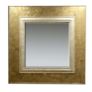Gold Leaf Mirror In Square Size
