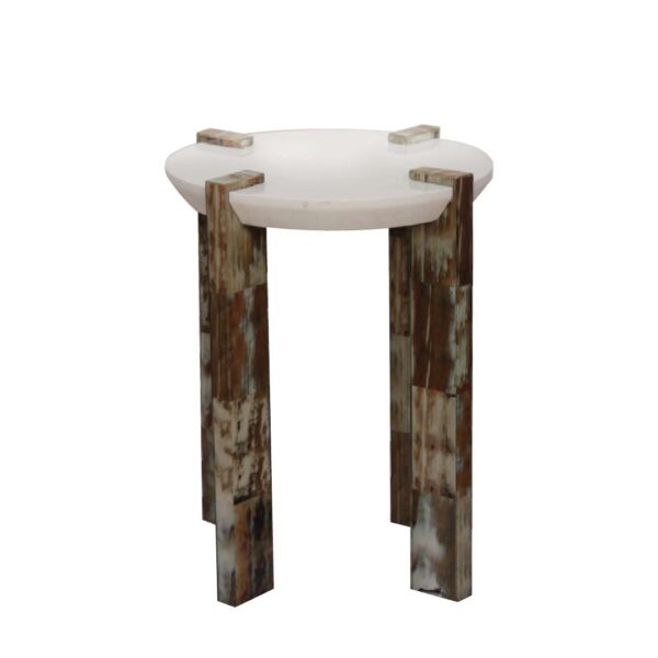 Luxe Horn Lacquer Side Table